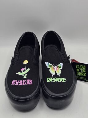VANS Platform Awaken Desire Print Glow in The Dark Shoe Mens 3.5 Women's 5 Black